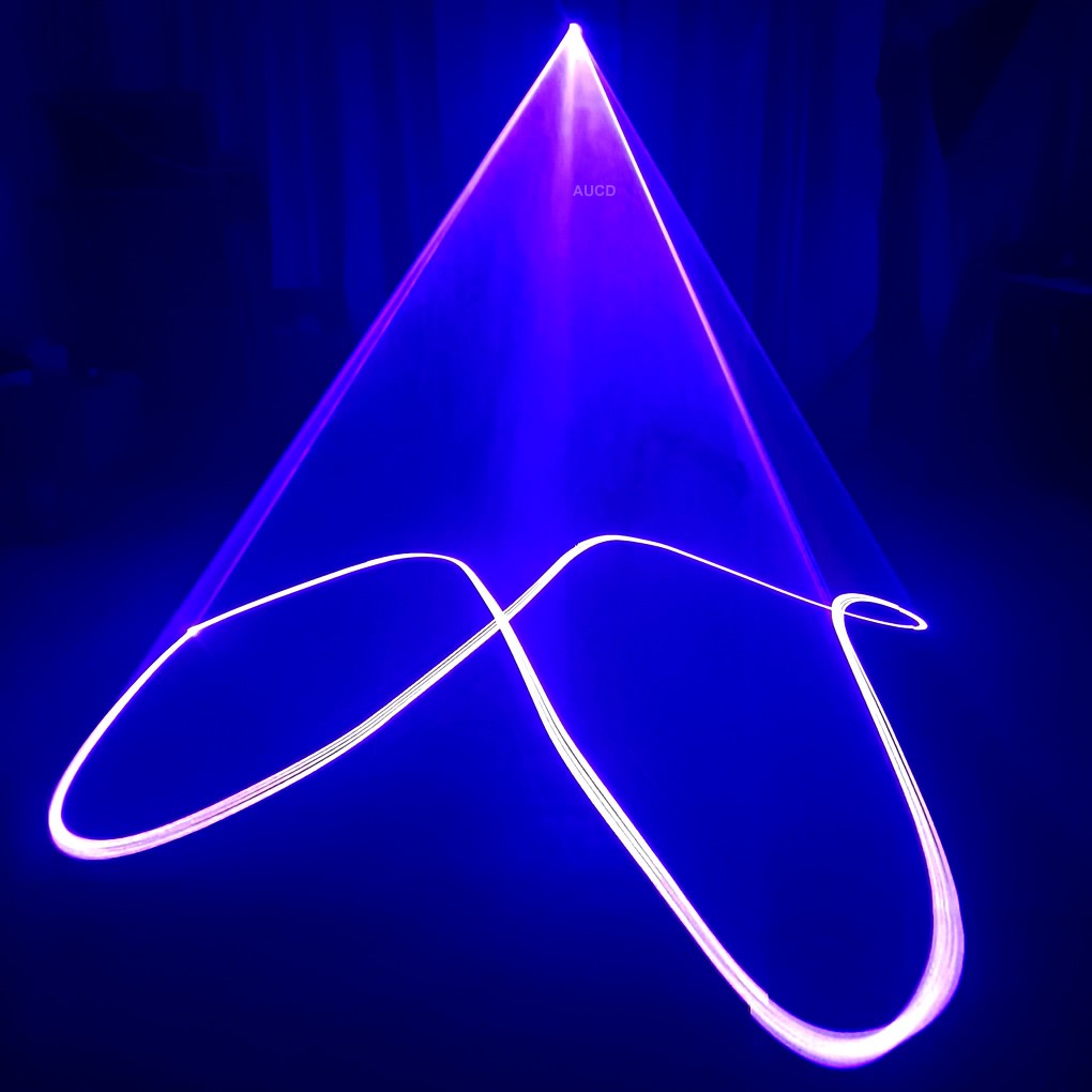Phone App Edit Text Pattern 5W RGB iLDA DMX DJ Show Stage Projector Laser Lights
