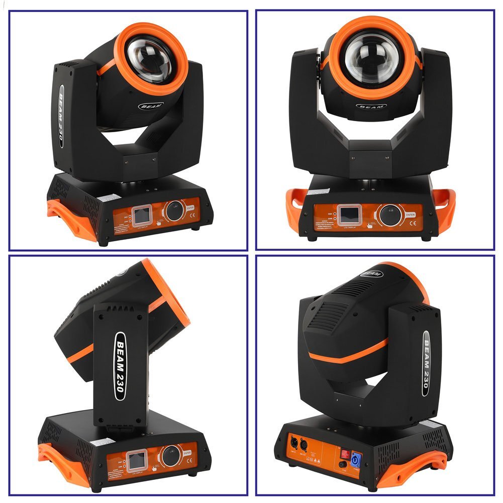 230W 7R Beam Zoom Sharpy 16+8 Prisms DMX Moving Head Light Party DJ Stage Lights