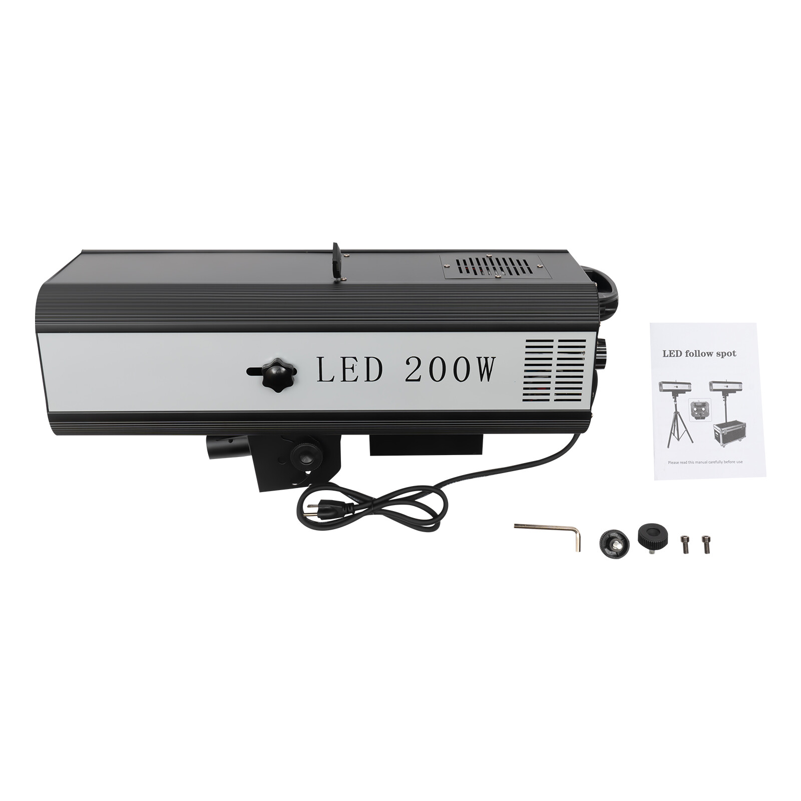 Follow Spotlight with Stand Manual Control for Party Theater Stage Light 200W