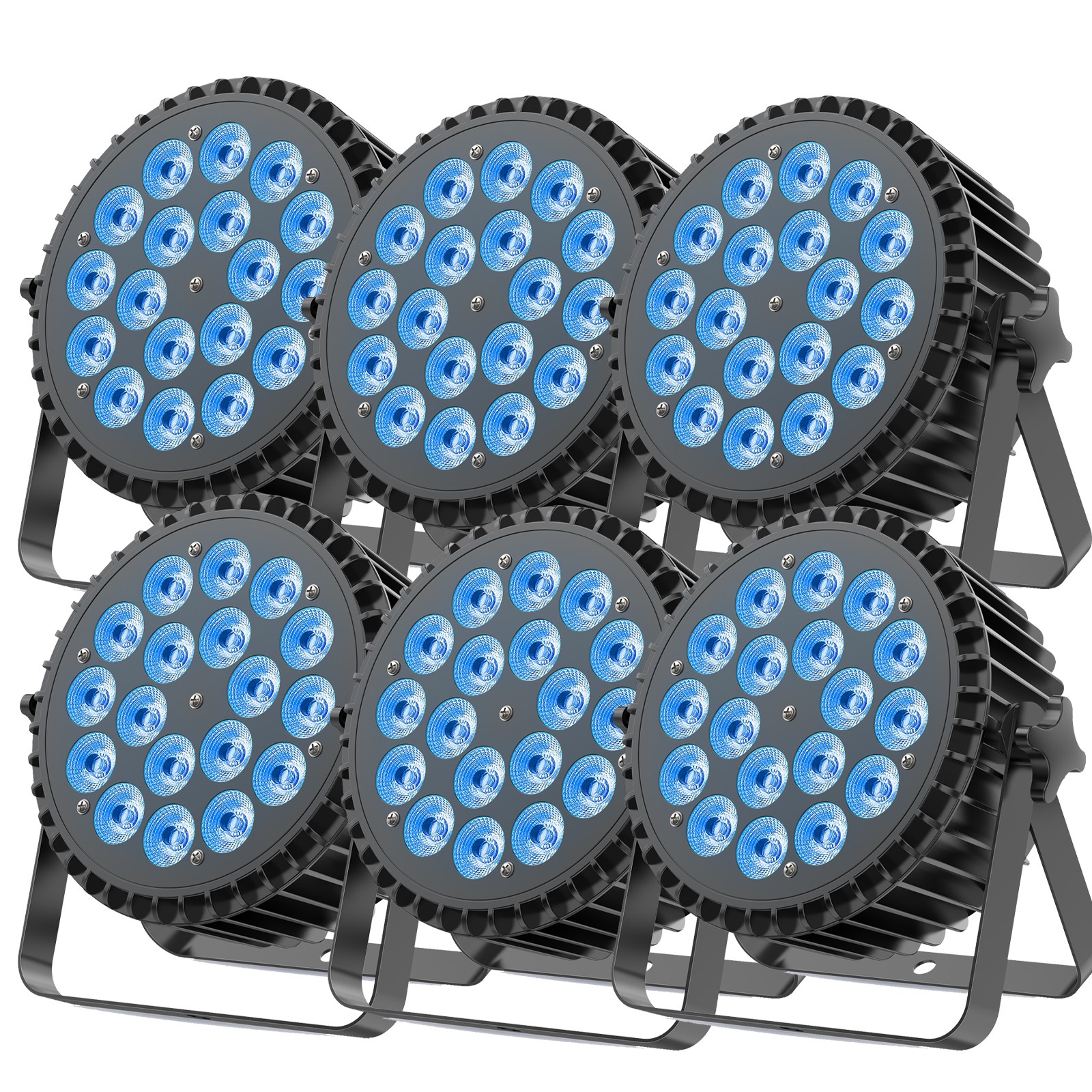 270W UV Par Light Stage Light RGBW 18LED Beam DMX512 DJ Disco Party Show W/ Case