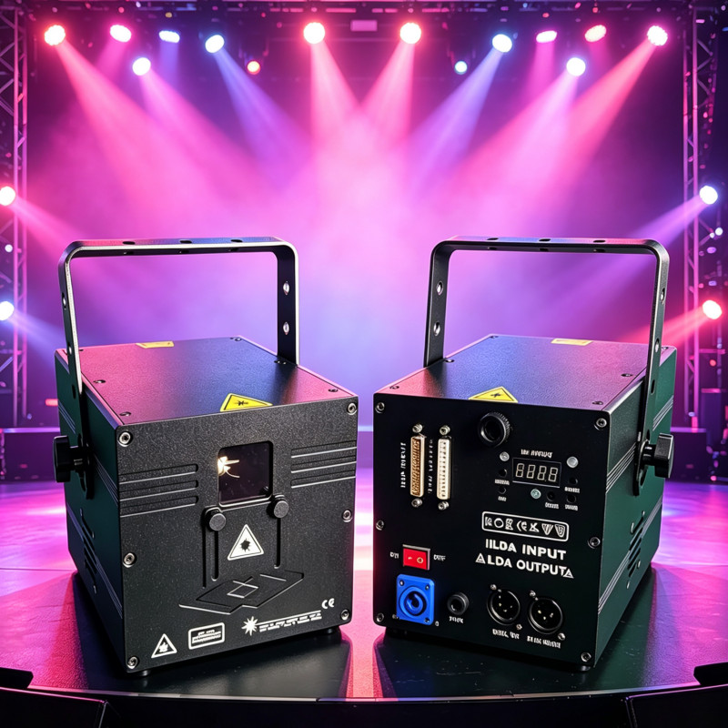 2pc 10W RGB Full Color Laser Light 40Kpps RGB Animation Laser Stage Light Lazer