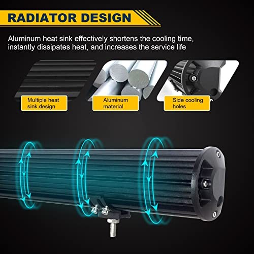 LED Light Bar Spot Flood Combo, Waterproof, Adjustable Mounting 15 inch 300W