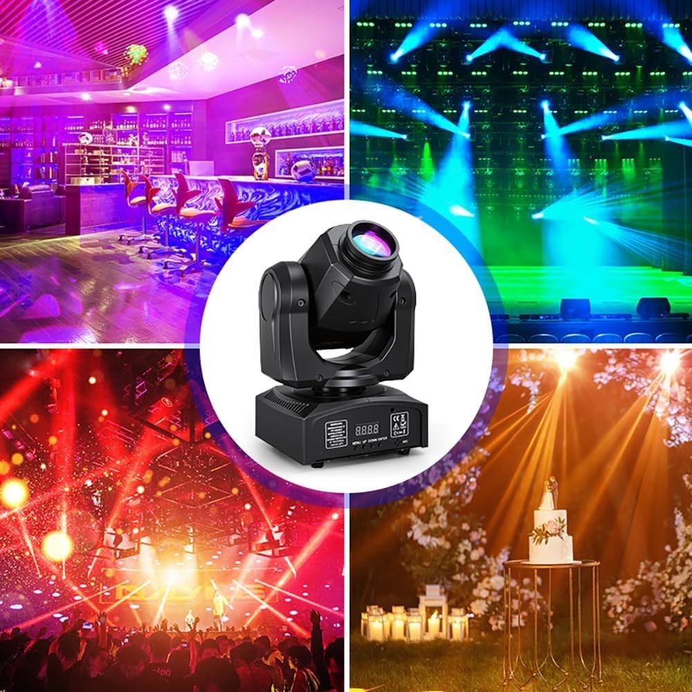 NEW 60W LED Compact Moving Head Stage Light with DMX512 Control Compact DJ Light