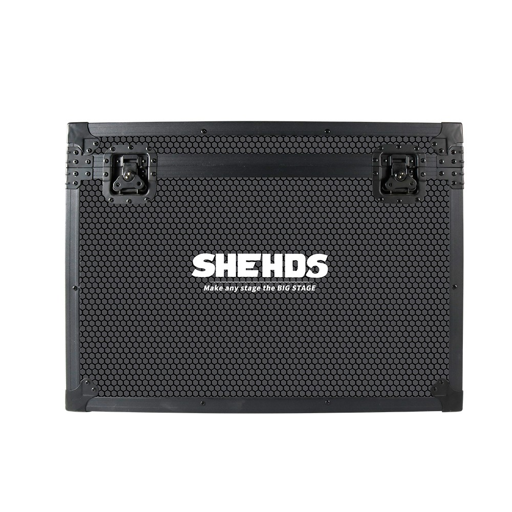 SHEHDS Flightcase of 12W ILDA 2D3D Full Color Animation Lsaer Light Stage Party