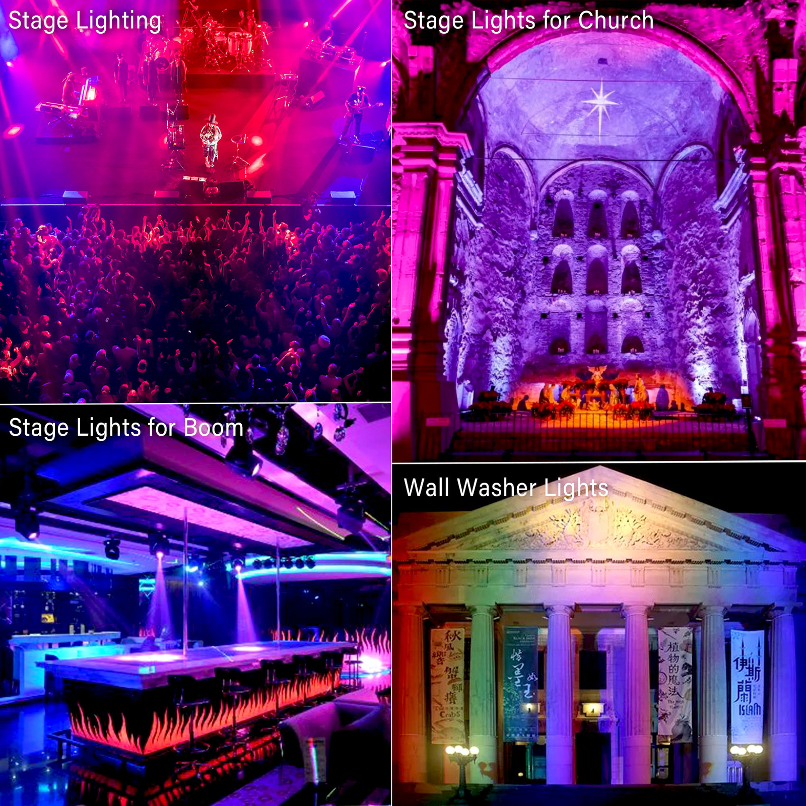2PCS 100W RGB LED Wall Washer Light Bar DMX Stage DJ Disco Party Wash Bar Lights