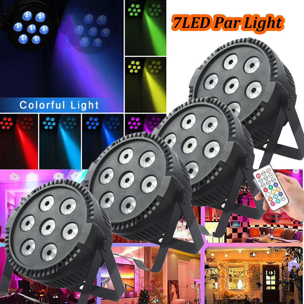 10PCS 15WX7LED RGBW PAR Light DMX Stage PAR Light Party Show DJ Disco Lights