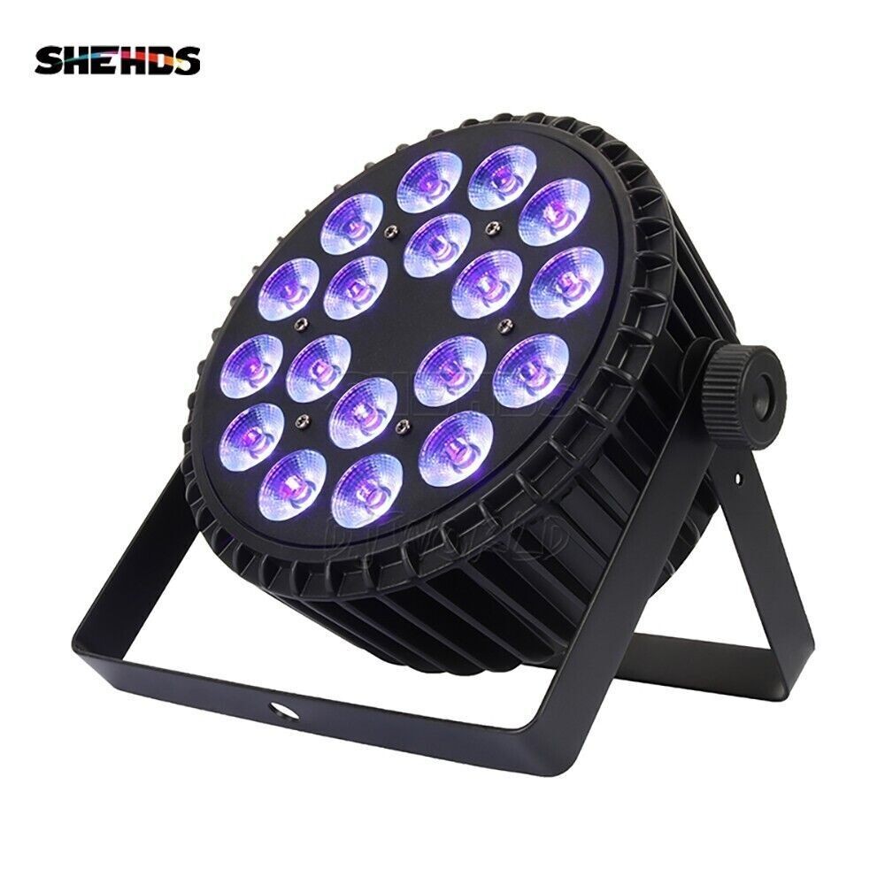 SHEHDS 6Pcs/8Pcs/10Pcs LED 18x18W RGBWAUV Par Lighting Stage Disco With Or Case