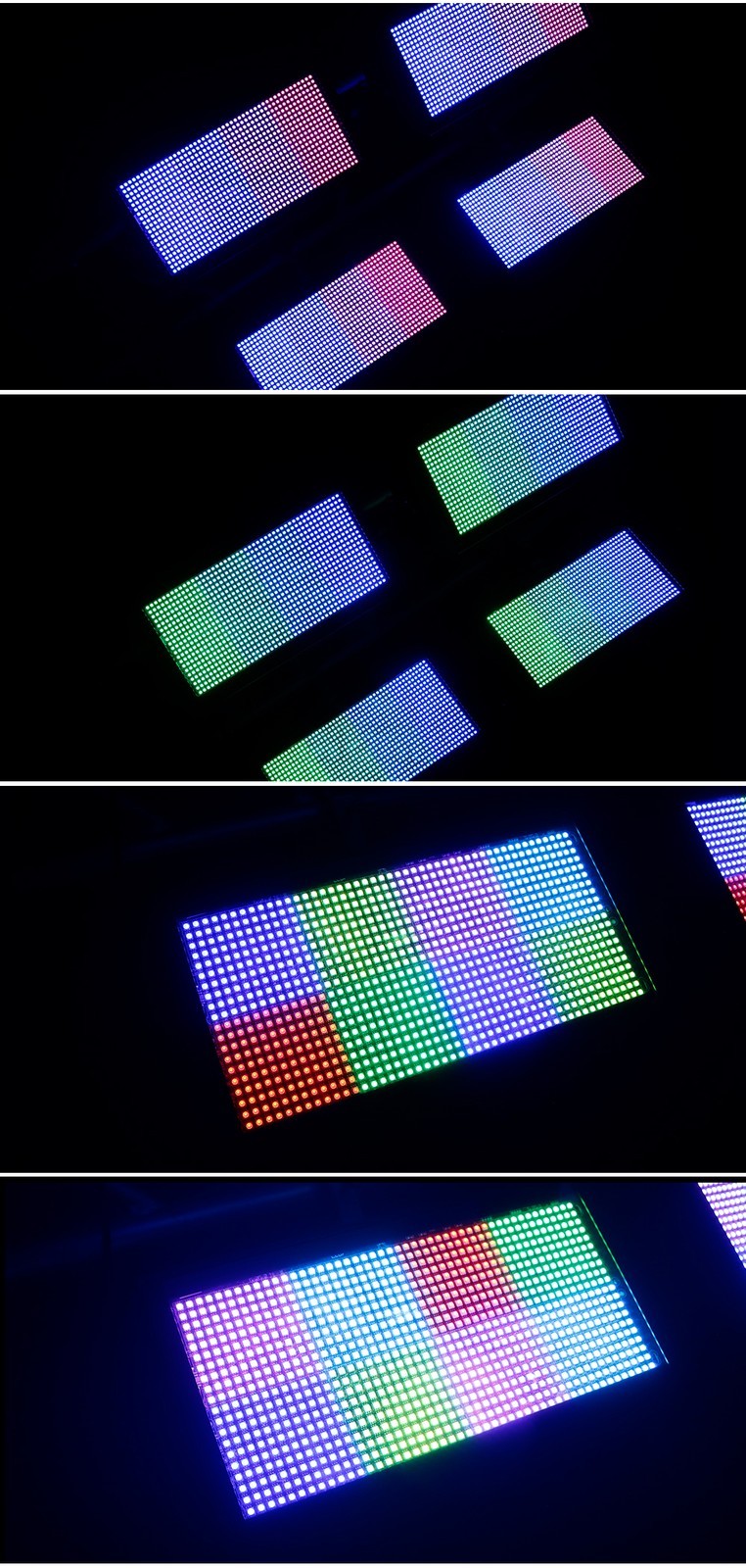 4Pcs 200W 960 SMD 5050 RGB LED Strobe Wall Wash Light Beam Show Disco Party
