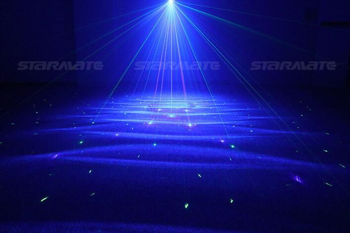 3 Lens Red Green Blue Wavy Galaxy 48 patterns Party DJ Bar remote Laser Light Yc