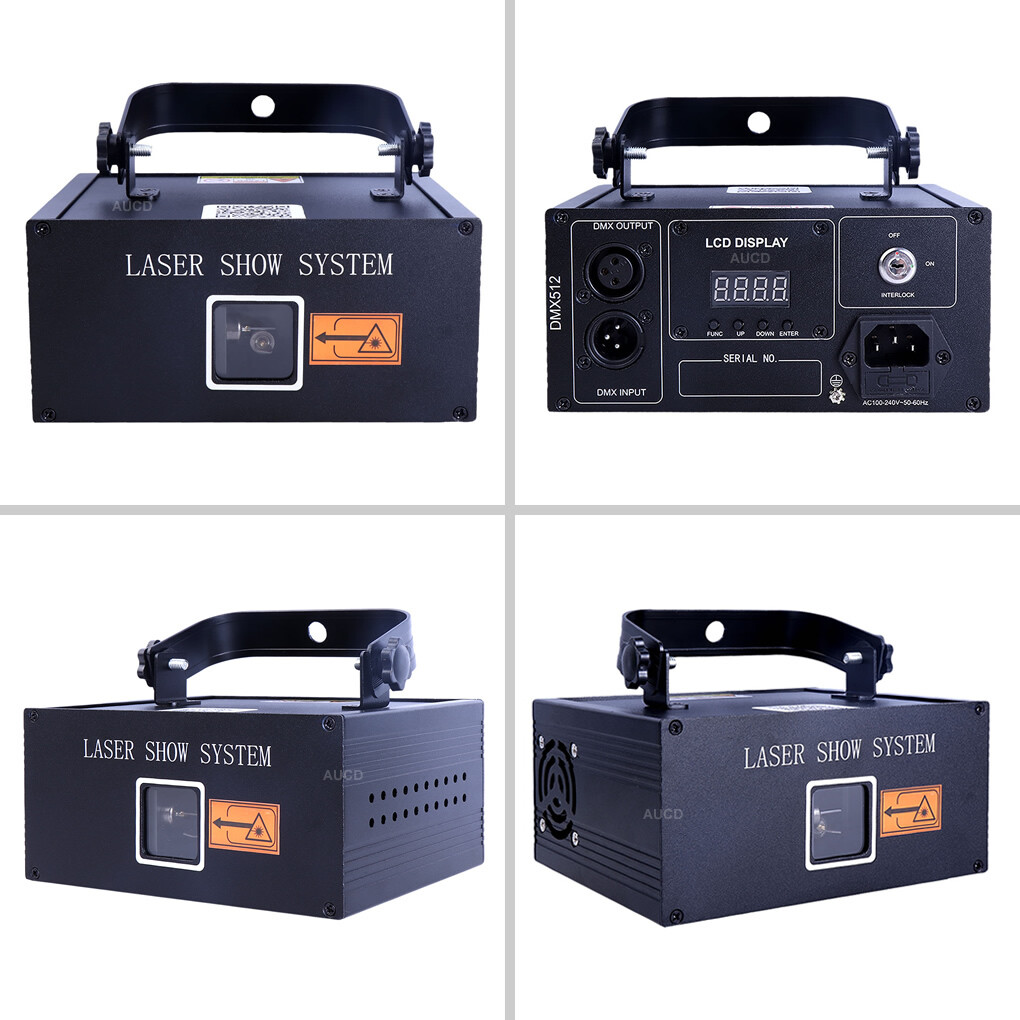 iOS Android Phone App 3W RGB Animation DMX DJ Show Stage Projector Laser Lights