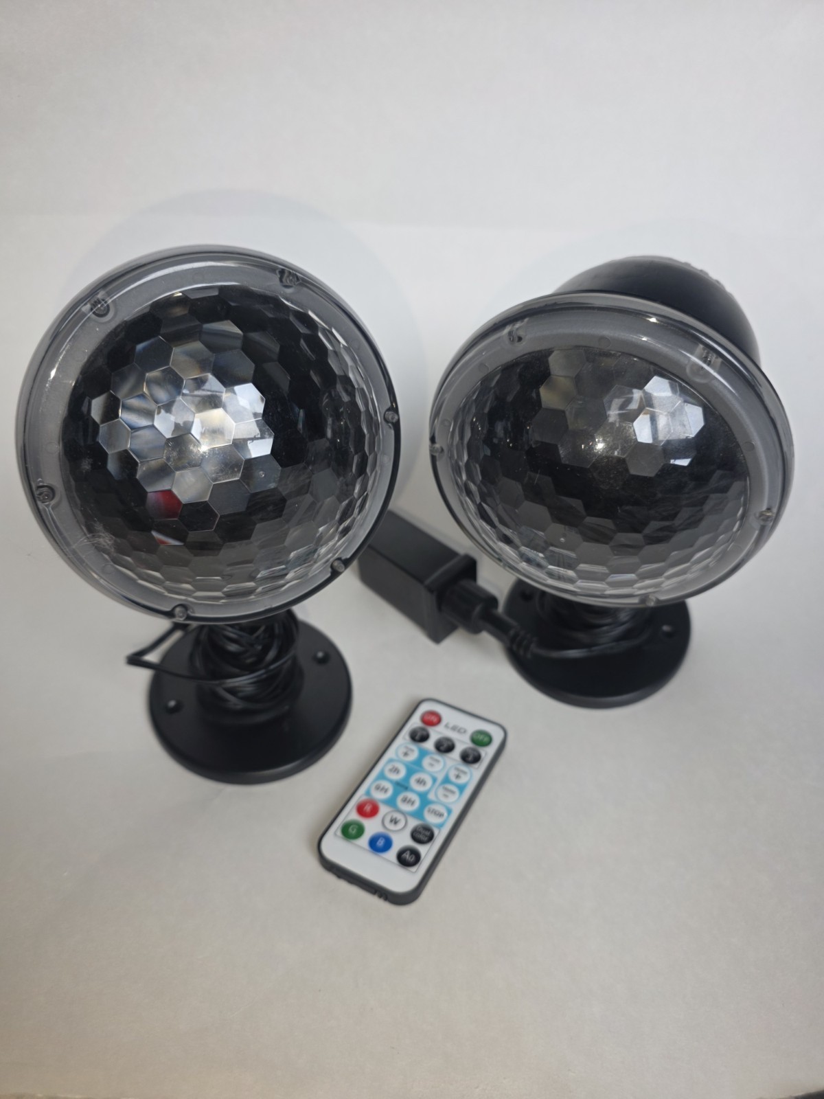 LED Effect Light 2-Pack with Remote Control, Multicolor Color Mixing For Dancing