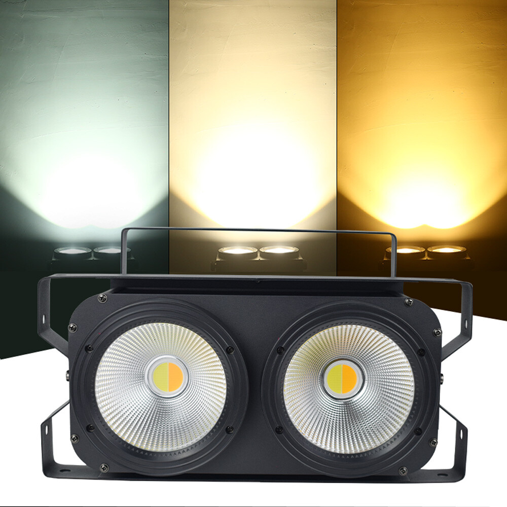 200W COB LED Par Stage Light DMX Audience Blinder Warm Cool White DJ Disco Party