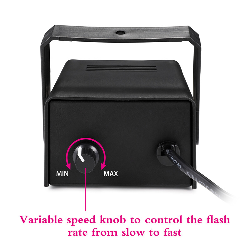 4x Adjustable Mini Strobe Light Flash Light 24 LED Bulb DJ Club Stage Lighting