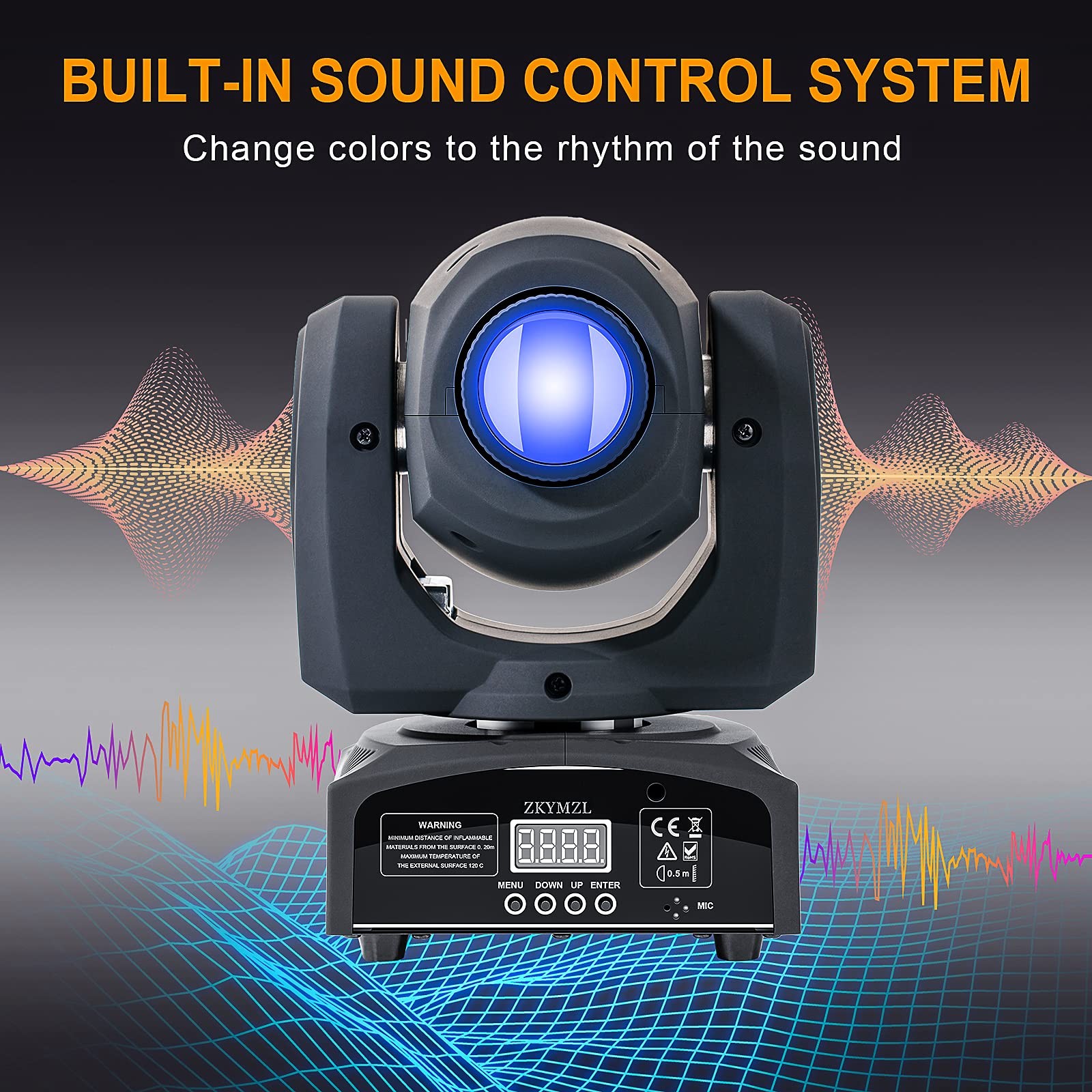 ZKYMZL 60W LED Moving Head Lights for Parties, Weddings & More Events…