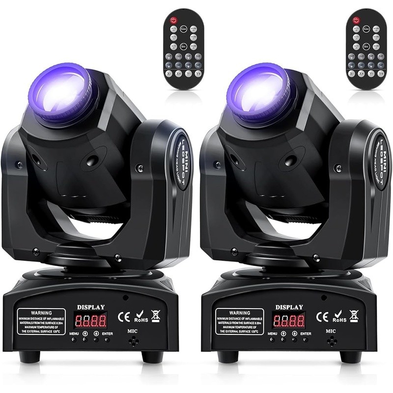 Moving Head DJ Lights DMX512 Sound Activated Club Party Light High Output Effect