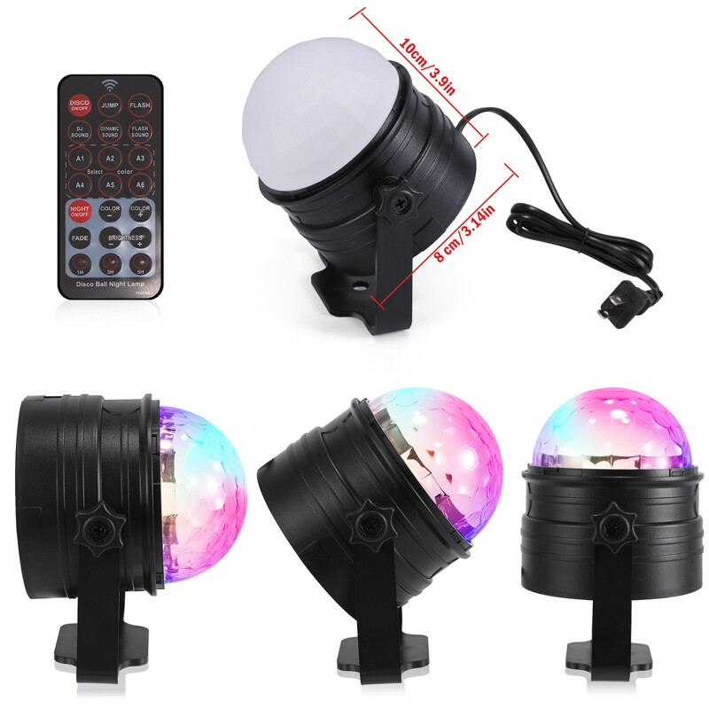 2025 RGB Dynamic Lighting Ball LED Light Portable Disco DJ Club Stage Lighting