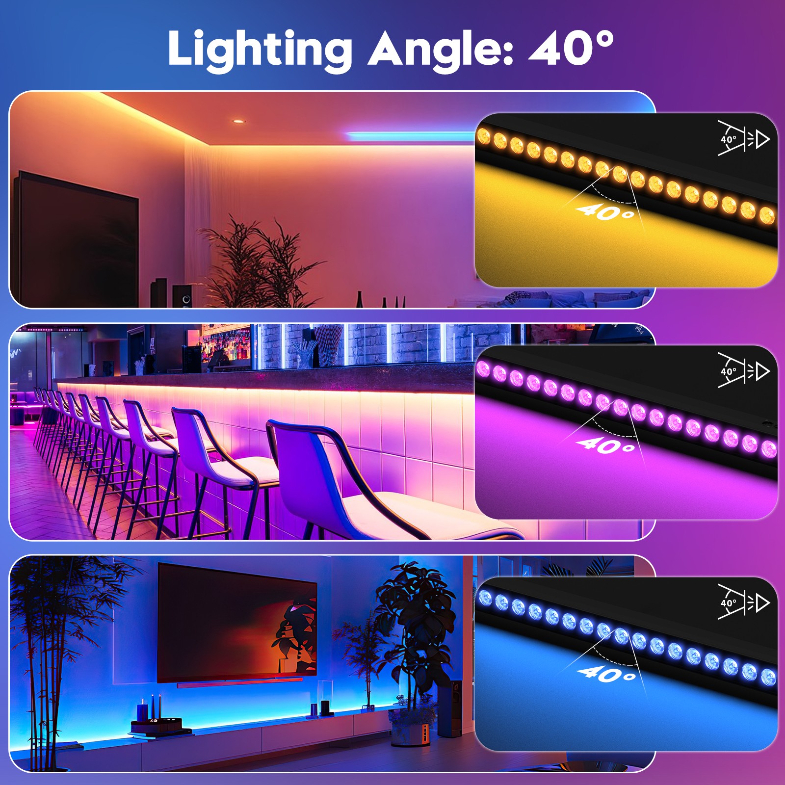 150W 24LED Wall Wash Light DMX RGBW 4 in 1 Beam Strobe DJ Disco Bar KTV Remote