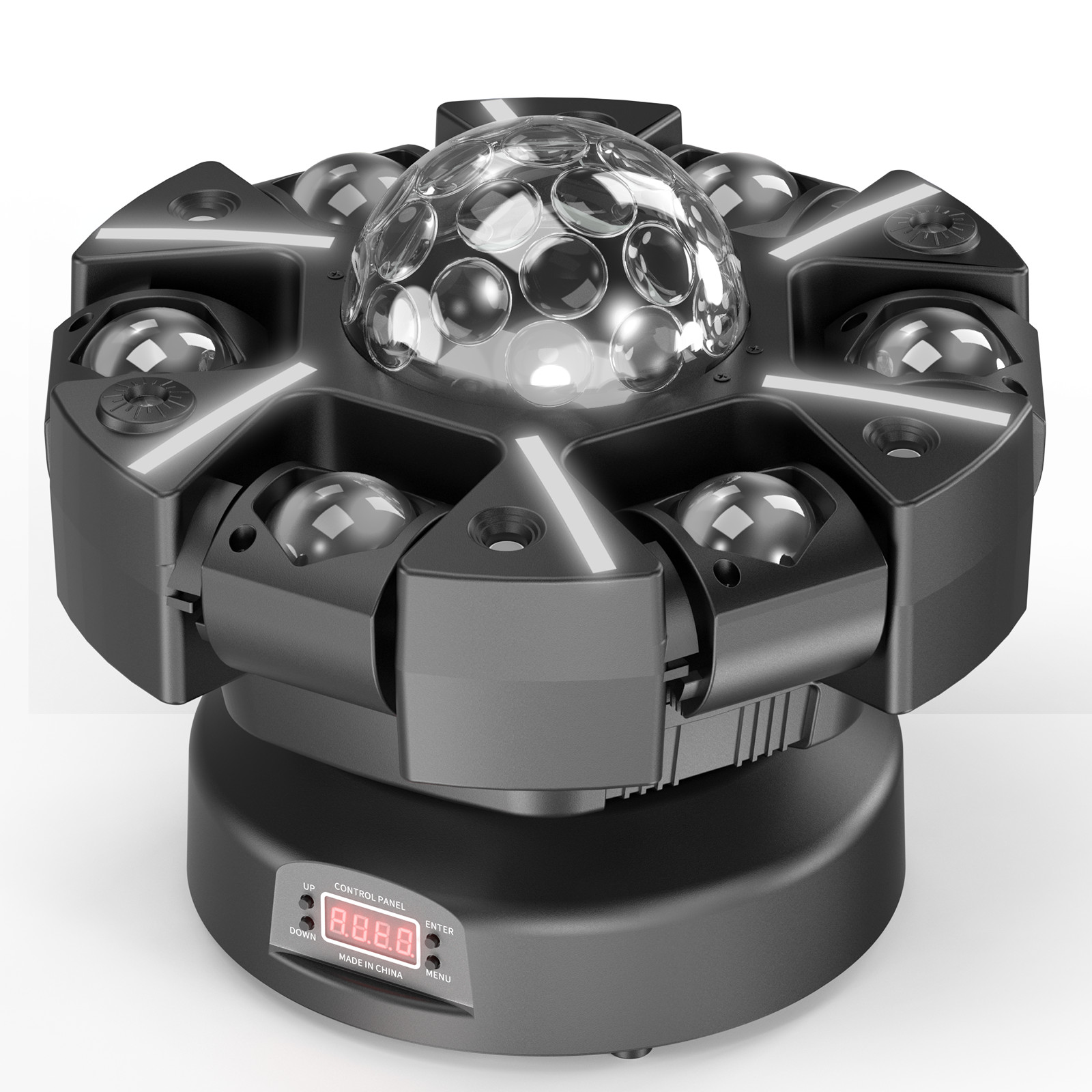 6-Arm 200W DJ Stage Light Magic Ball Laser Beam DMX512 Sound Active Party Beam