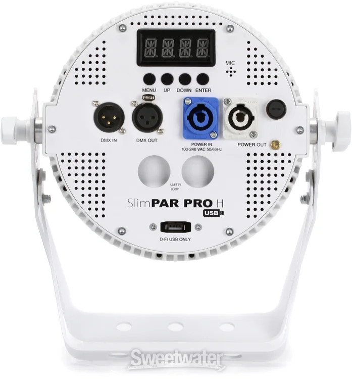 Chauvet DJ SlimPAR Pro H USB RGBAW+UV Par Light – White Housing