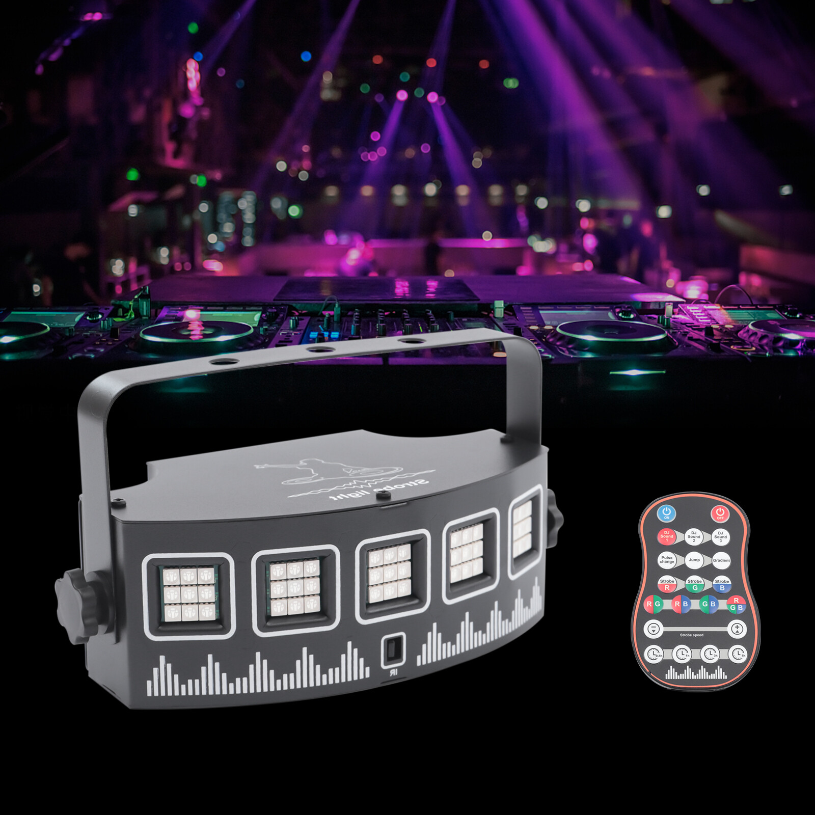 45 Beads Lights LED Disco Show Party Stage Light Strobe DJ Projector Spotlight