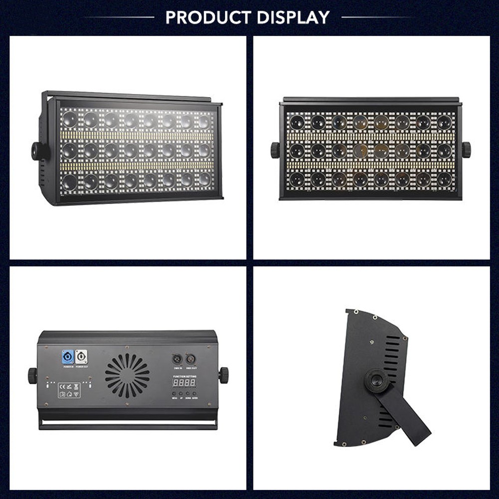 24x3W LED RGBW Stormy Strobe Beam Wash Light DMX for Wedding Dj Show Background