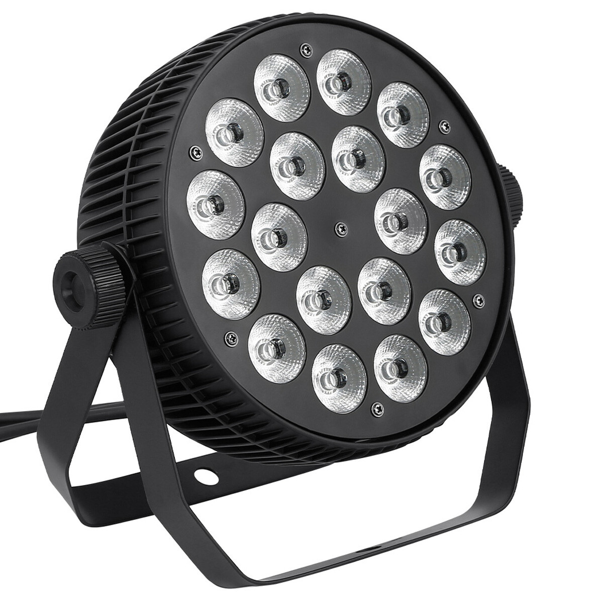 8PCS RGBWA LED Par 64 Light Aluminum DMX Stage DJ Par Can Disco Party Wash Light