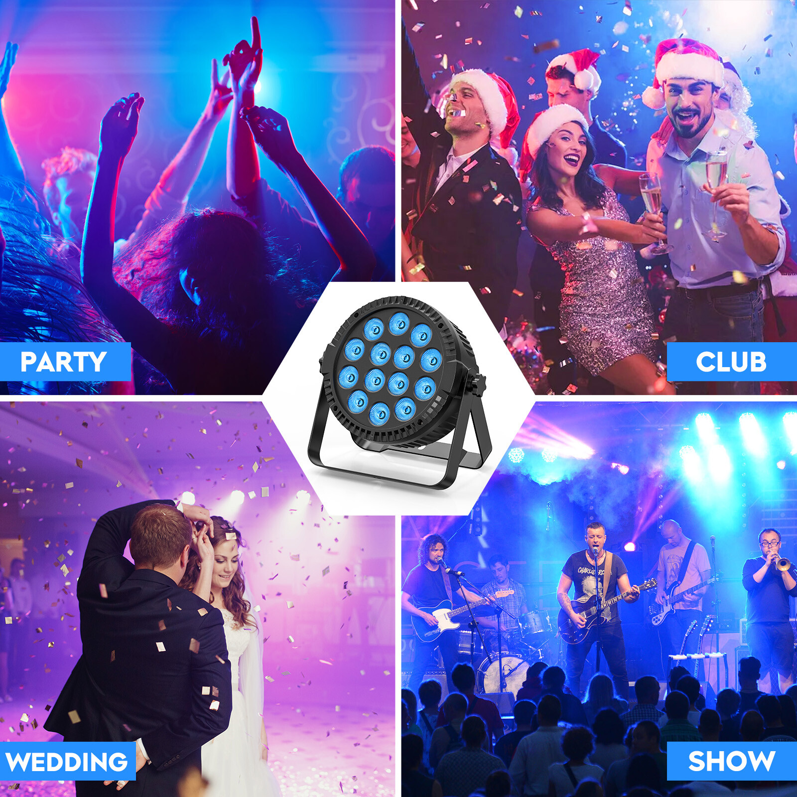 140W 14LED RGBW Par Light Stage Lighting Party Bar Night Club KTV Dance DJ Show