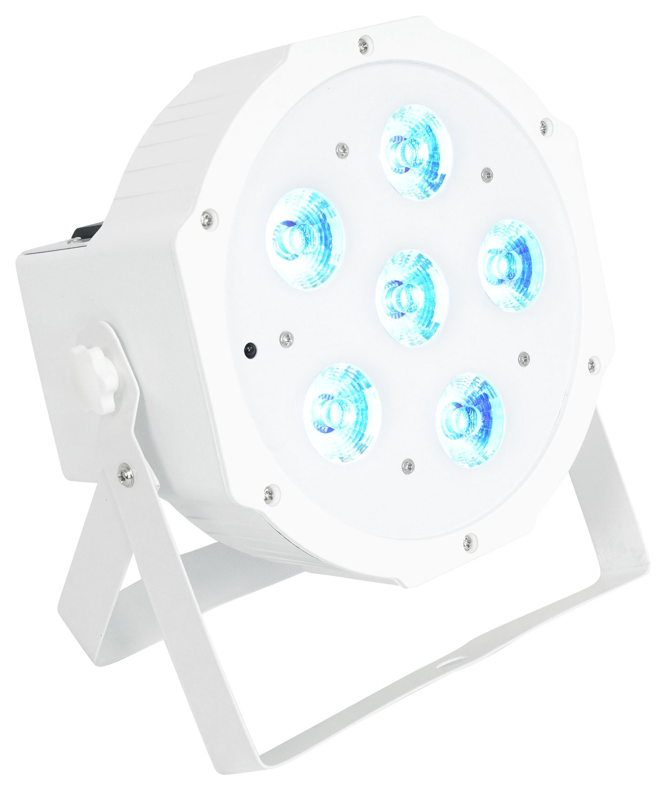 Rockville BATTERY PAR 61 White Rechargeable RGBWA+UV DMX DJ Wash Light+Remote
