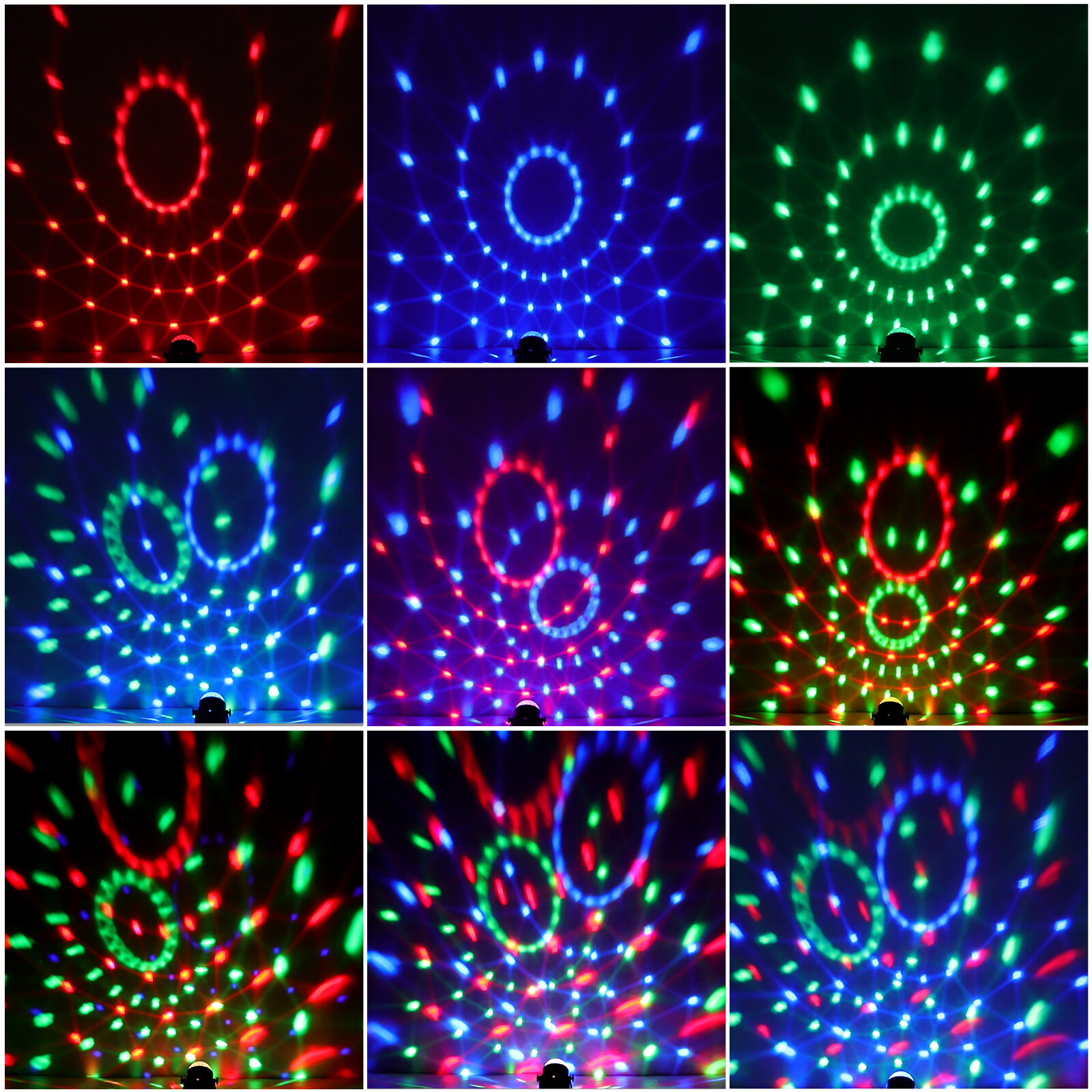 Disco Ball Light With Suction cup USB RGB LED DJ Light Party KTV with Remote