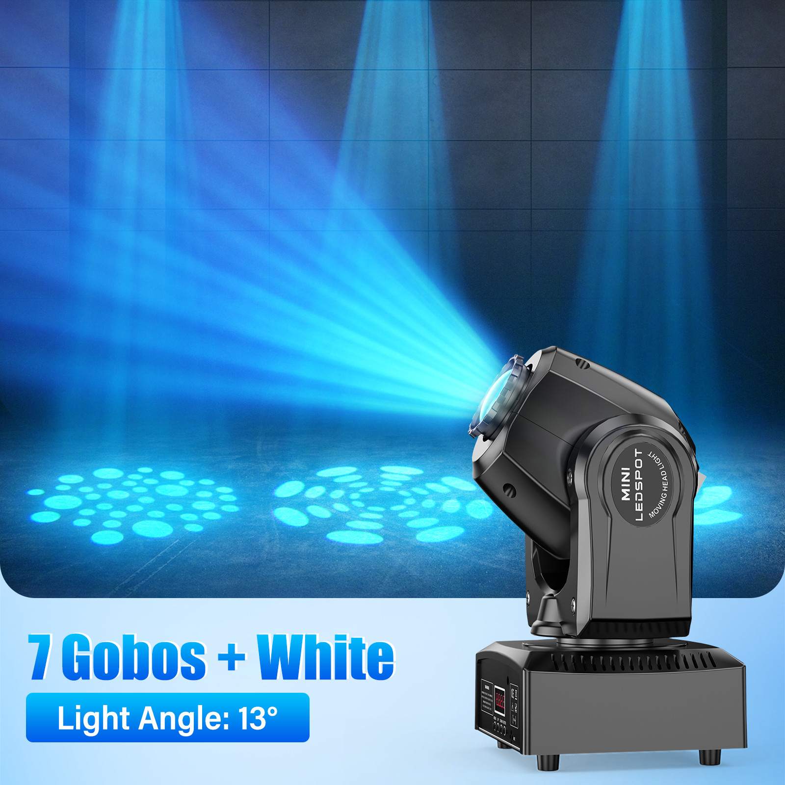150W LED Moving Head Light RGBW Gobo Beam Stage Spot Lighting DJ Disco Show DMX