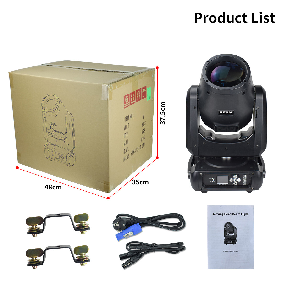 Beam 7R 230W Moving Head Light Mini Stage Light Effect DMX 512 for Disco Bar