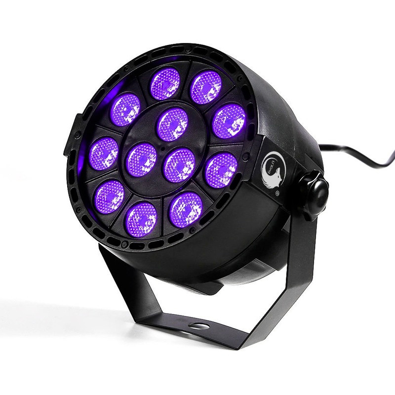 Remote 12 LED UV Purple Par Lights Led Stage Ballroom Bar DJ Disco Wedding Party