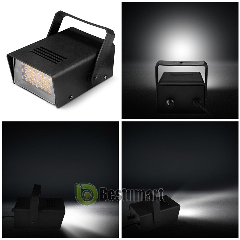 2Pcs 24 LED Mini DJ Strobe Light Single Units Dance Club Stage Light Party Disco