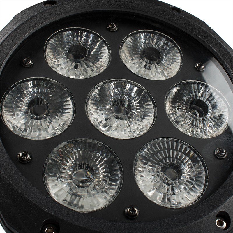 6PCS Led Par IP65 Outdoor Waterproof 7x18w RGBWA UV Wash Stage Lighting DJ