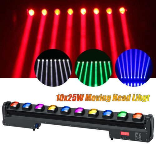 250W 10LED Moving Head Wall Wash Light DMX RGBW DJ Disco Wedding Party Bar