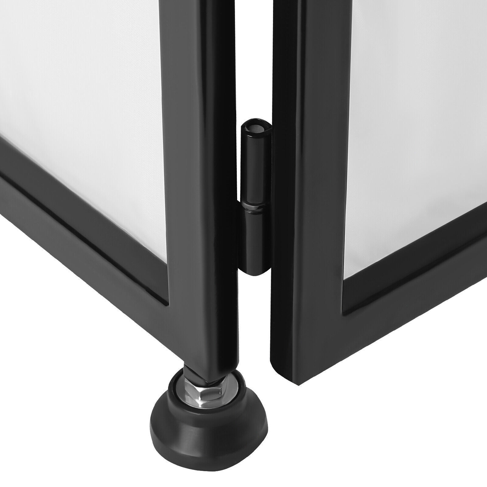 DJ Event Facade White/Black Scrim Metal Frame Booth+20″x40″Table Station+2 Lamp