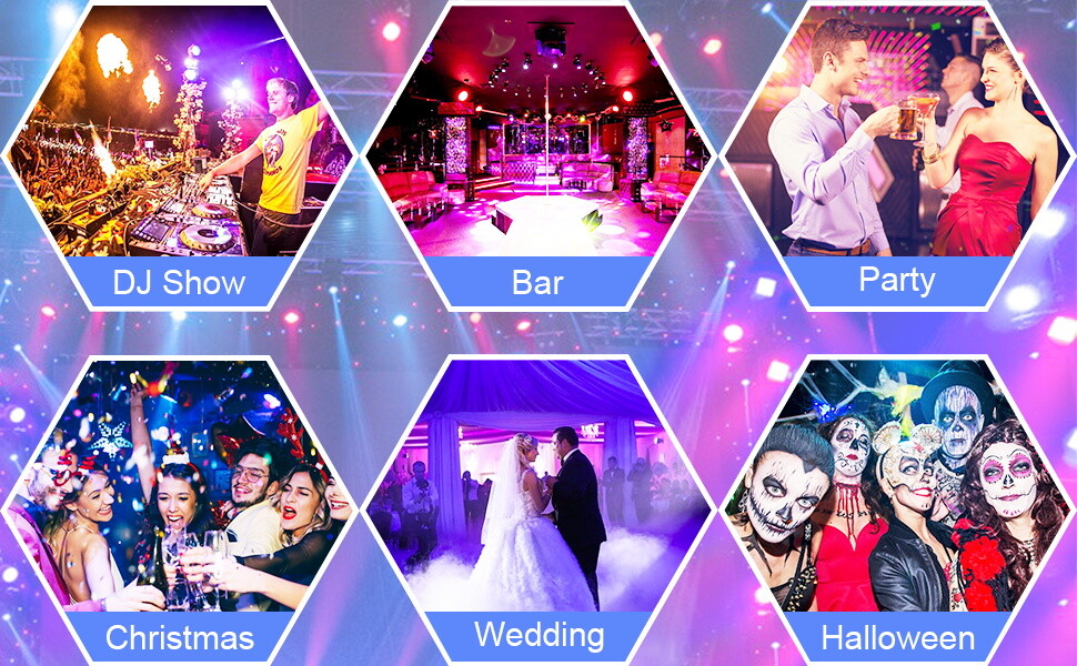 80W 36LED Stage Lighting RGB dj Lights DMX PAR Light Beam Party Disco Lights US