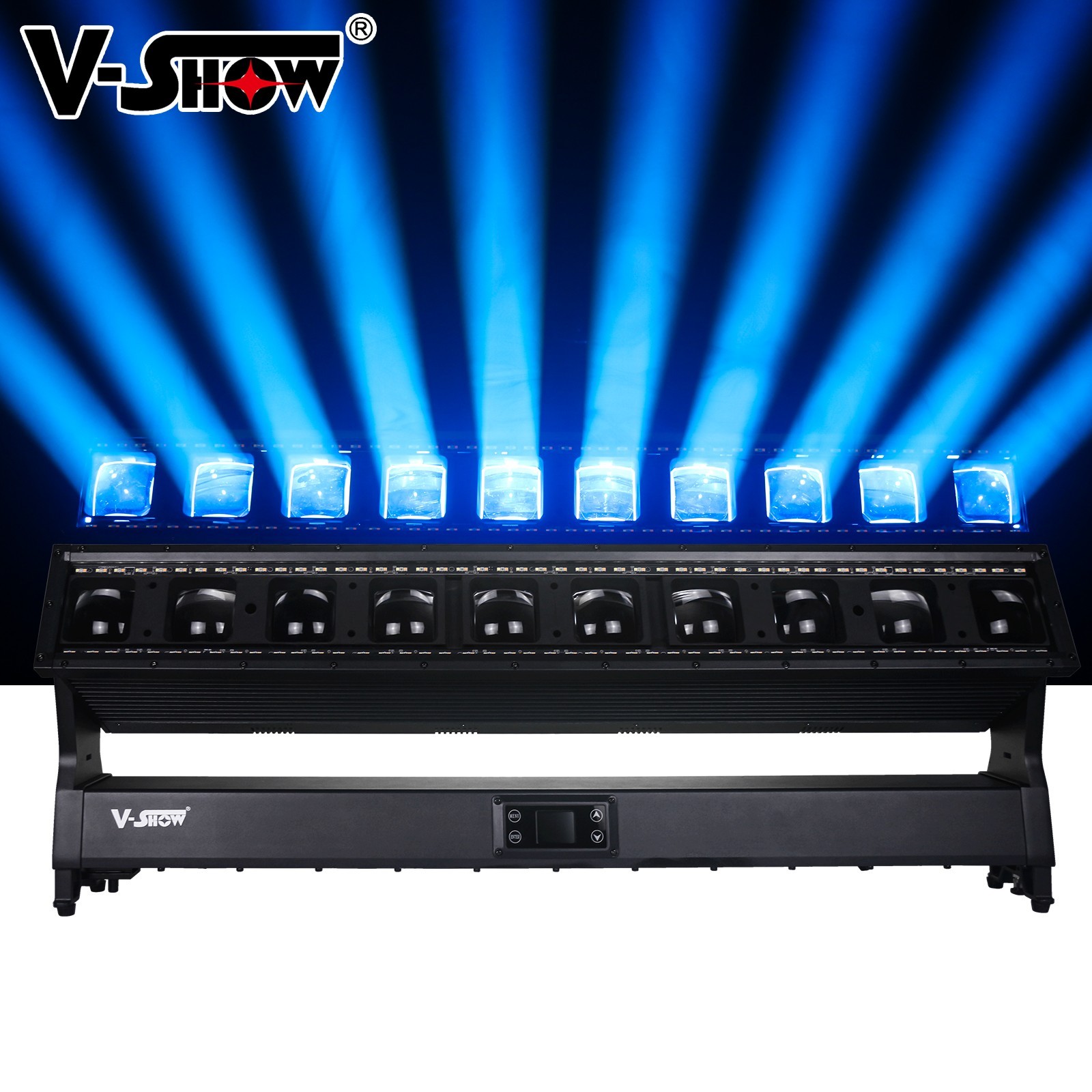 VSHOW B1060 Outdoor 10pcs 60W RGBW 4in1 Moving bar zoom with strobe line