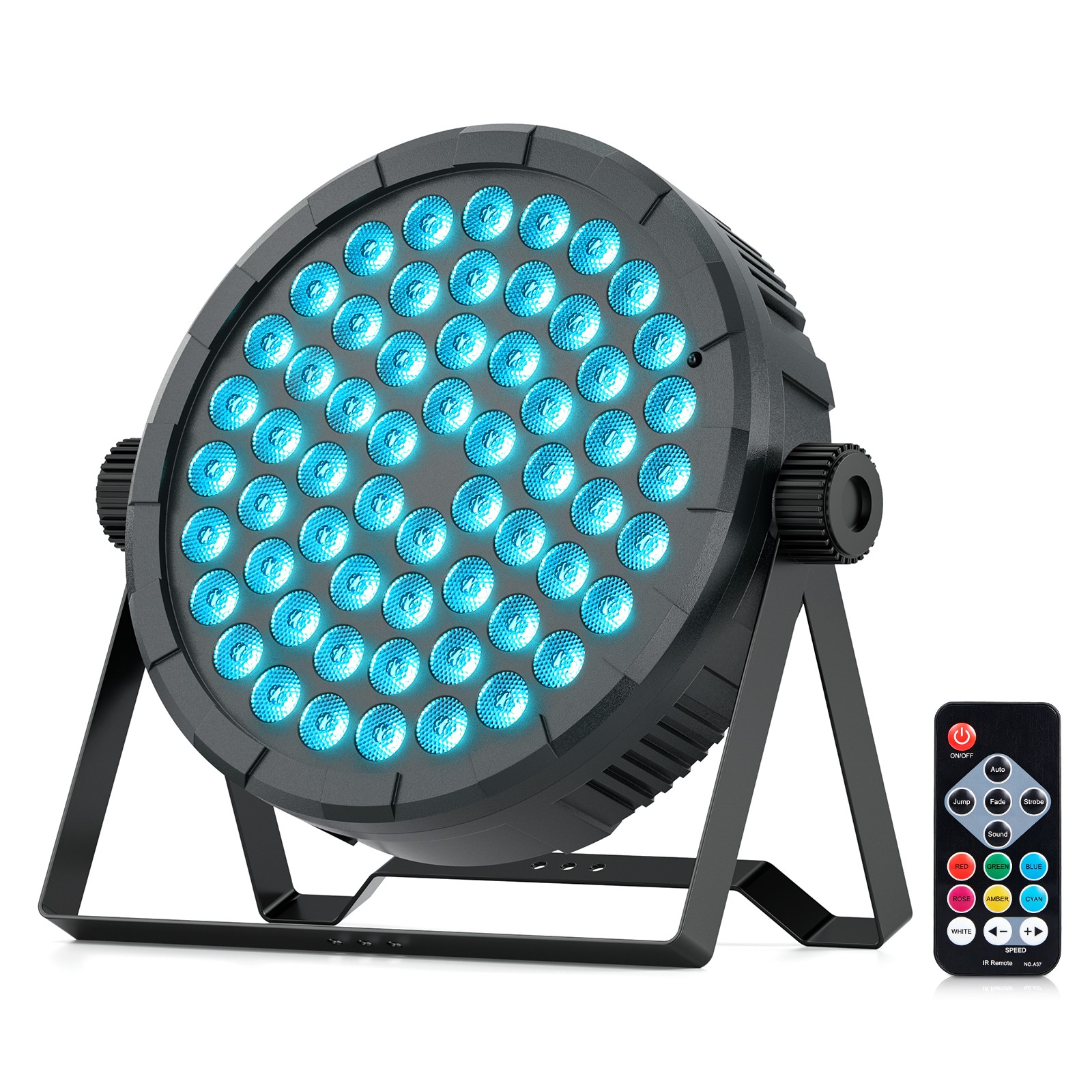 10PC Wireless Rechargeable 60LED RGB Battery Par Stage Light DMX Party DJ Show