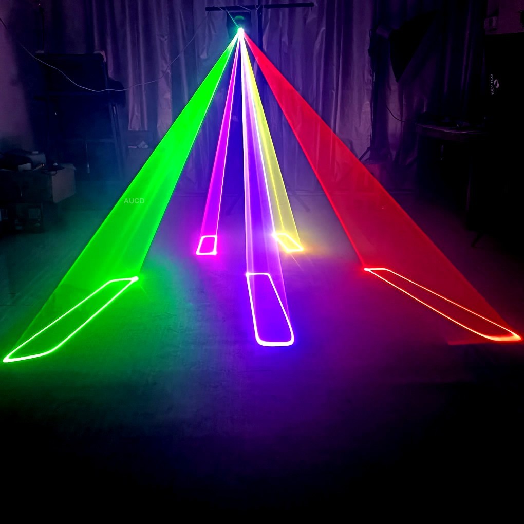 3W Stage Projector Laser Lights iOS Android App RGB Animation DMX DJ Party Show