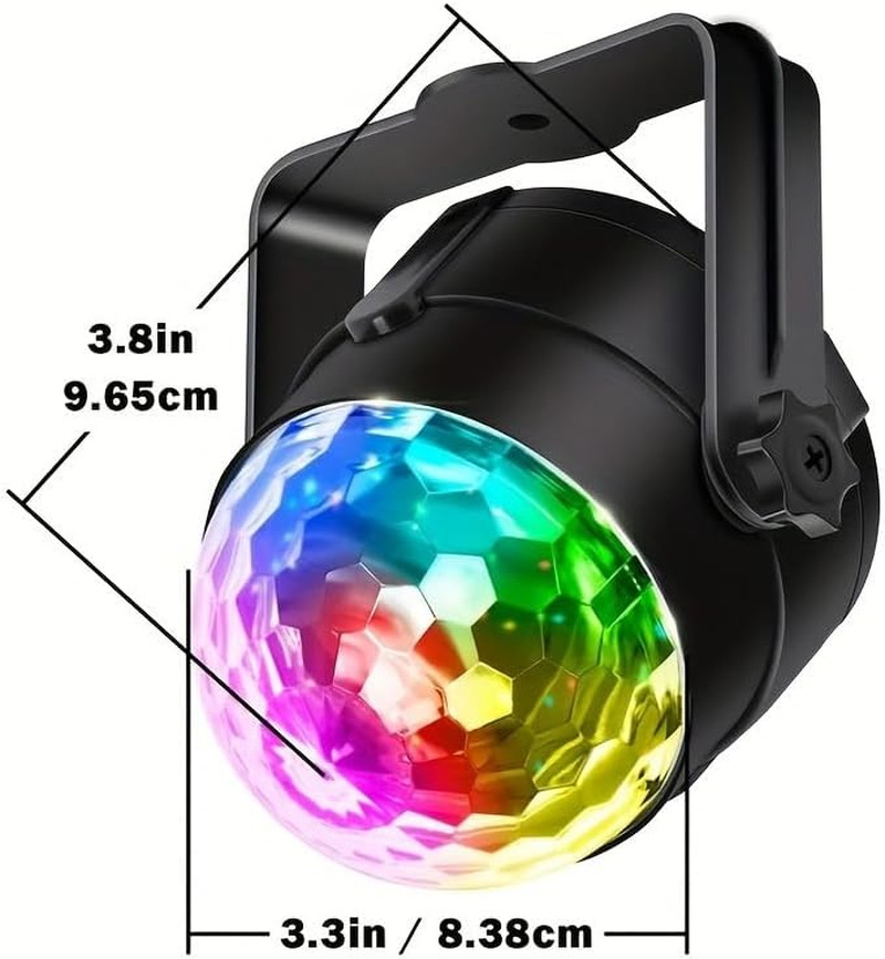 2-Piece Set Disco Ball Lights with Remote Control | Sound Controlled Flash Party