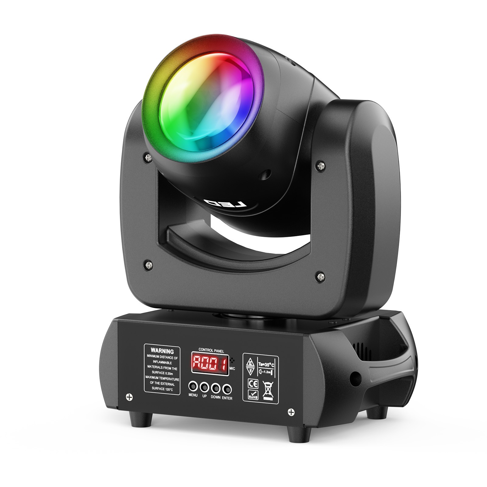 150W LED Moving Head Light RGBW Gobo Beam Stage DJ Disco Bar DMX Spot Lighting