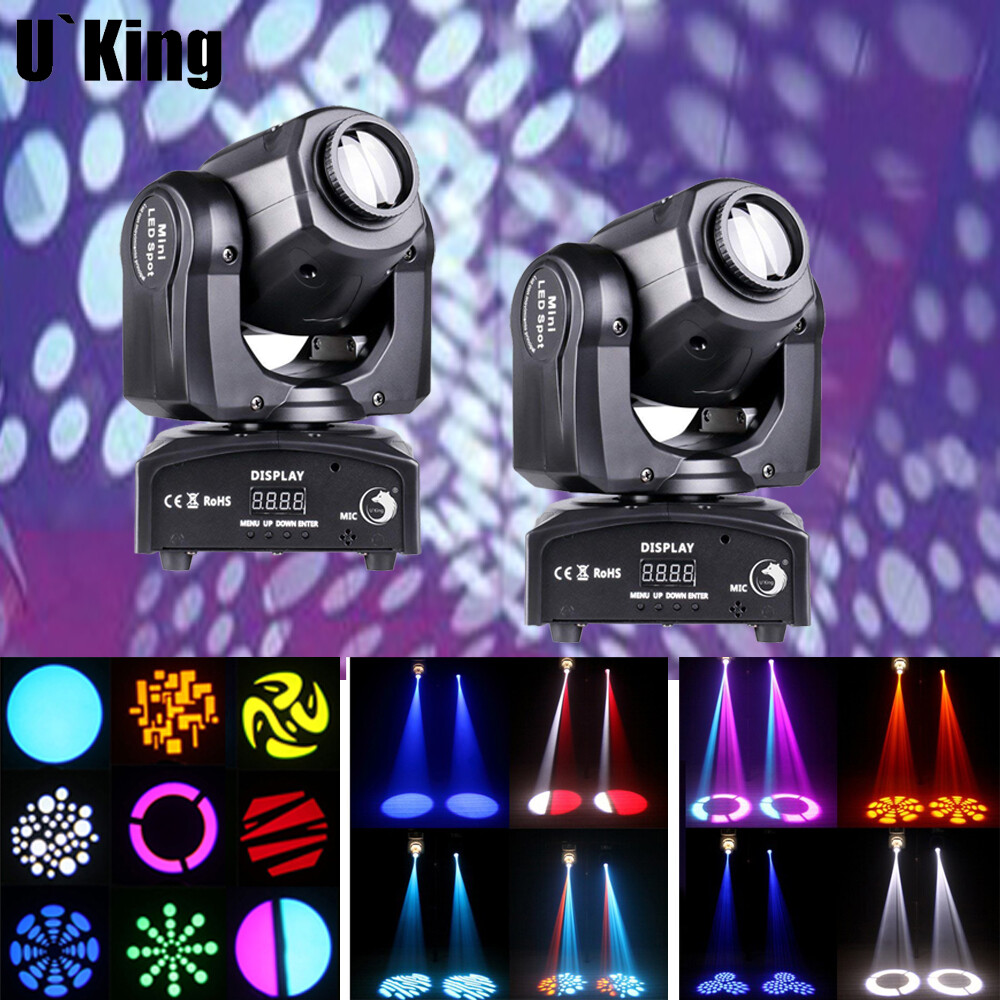 1-4Pcs Moving Head LED Par Stage Lighting RGBW DMX 120W Show Club DJ Light Party