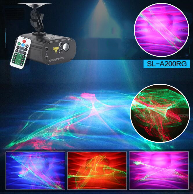 Red Green Blue Laser Aurora LED Indoor DJ Party home Event Decor Light