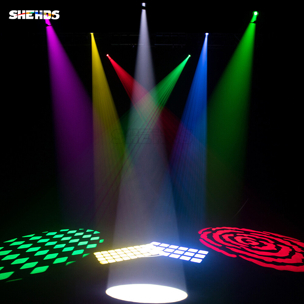 2Pcs LED 100W Gobo 6prism Spot without Ring Moving Head Stage Lighting DJ Bar