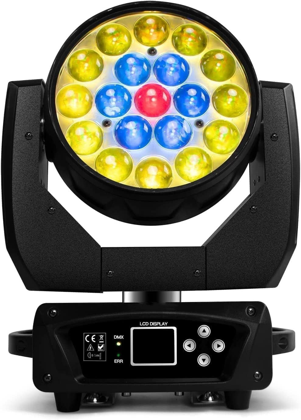 19x15W LED Zoom Moving Head Stage Light RGBW DMX Beam Wash Lighting DJ Disco Bar