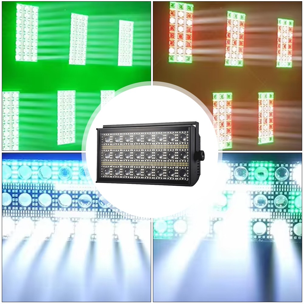 24x3W LED RGBW Stormy Strobe Beam Wash Light DMX for Wedding Dj Show Background