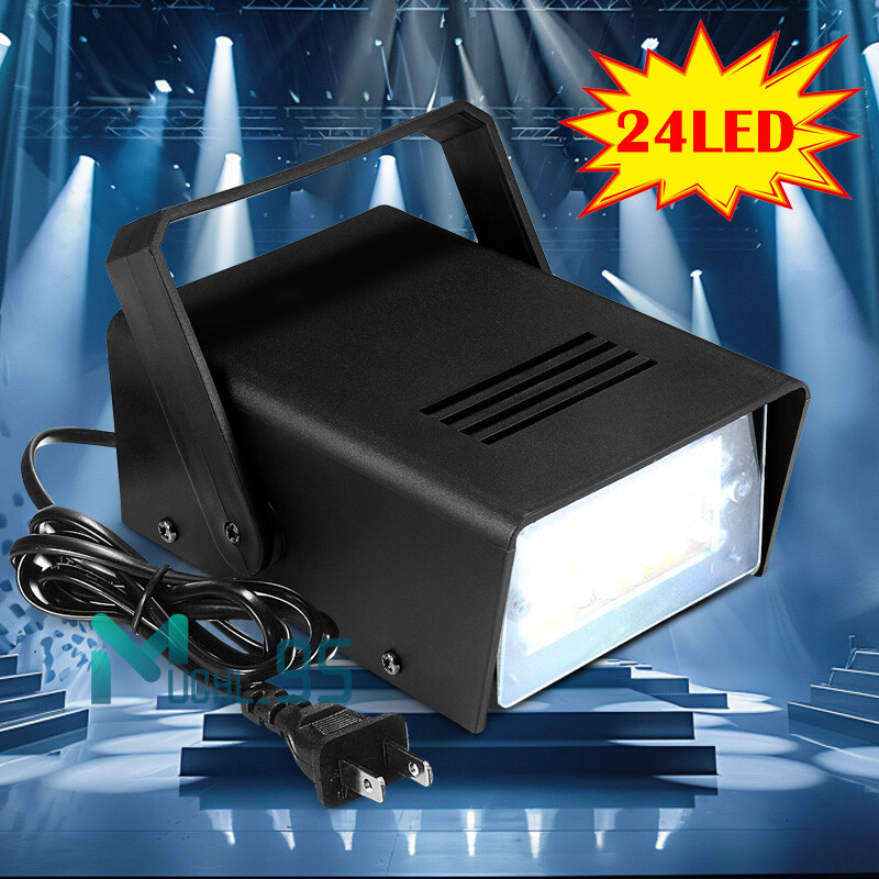 110V luces led para fiestas de discoteca Luces estroboscópicas de DJ Luz blanca