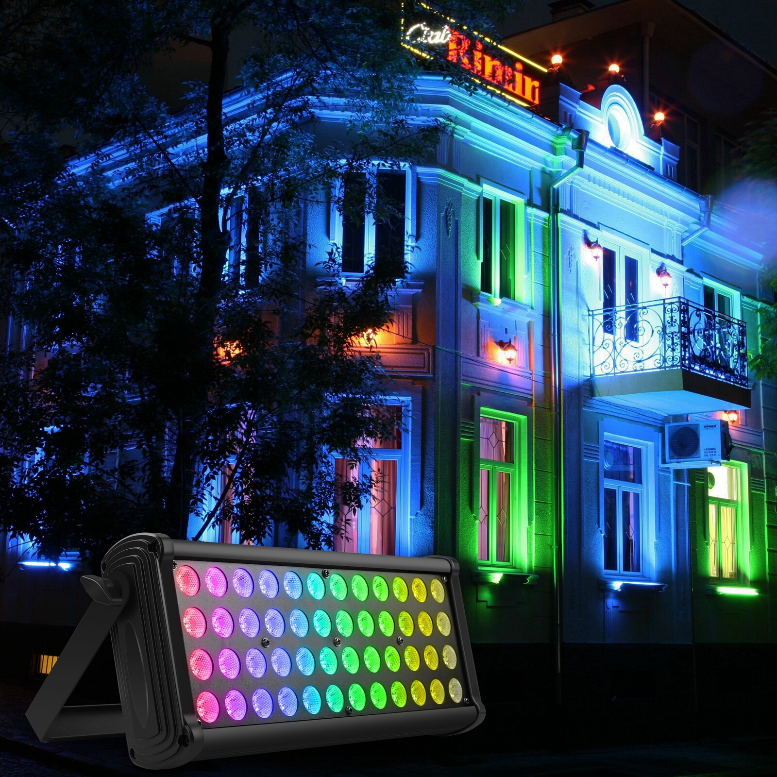 48LED Wall Wash Light DJ Lighting RGB Stage Light for Night Club DJ Disco Bar