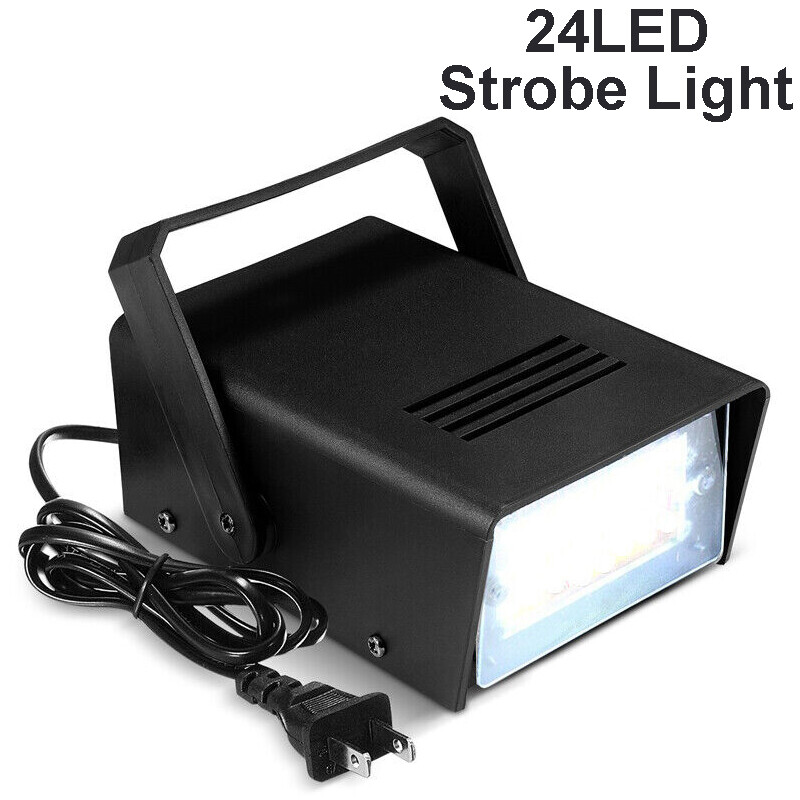 110V luces led para fiestas de discoteca Luces estroboscópicas de DJ Luz blanca